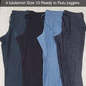lululemon Ready to Rulu Joggers Bundle of 4 Size 10
